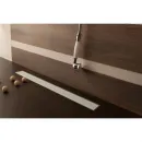 Душевой трап (лоток) Pestan Confluo Frameless White Glass Line 13701214 75 см, с решеткой, щелевой, белый глянец