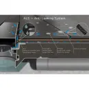 Душевой трап (лоток) Pestan Confluo Frameless White Glass Line 13701214 75 см, с решеткой, щелевой, белый глянец
