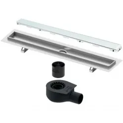 Душевой трап (лоток) Tece TECEdrainline glass 600700 + 650000 + 660016 + 600790 64,3 см, с решеткой, щелевой, зеленый