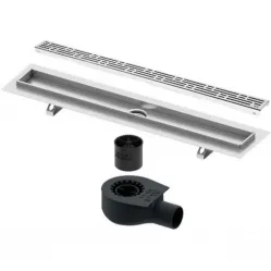 Душевой трап (лоток) Tece TECEdrainline basic 600700 + 650000 + 660016 + 600710 64,3 см, с решеткой, перфорированный, хром