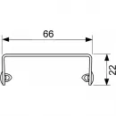 Душевой трап (лоток) Tece TECEdrainline basic 600700 + 650000 + 660016 + 600710 64,3 см, с решеткой, перфорированный, хром