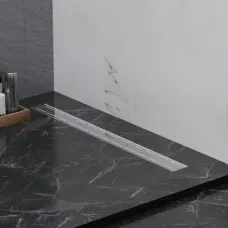 Душевой трап (лоток) Paini Line CH850L 85 см, с решеткой, перфорированный, хром