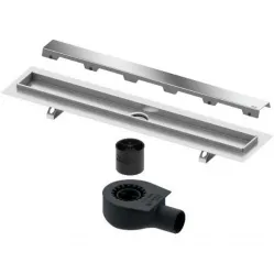 Душевой трап (лоток) Tece TECEdrainline steel II 600800 + 650000 + 660016 + 600883 74,3 см, с решеткой, щелевой, нержавеющая сталь