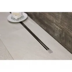 Душевой трап (лоток) Pestan Confluo Slim Line 13100030 31 см, с решеткой, щелевой, матовый хром