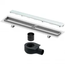 Душевой трап (лоток) Tece TECEdrainline glass 600800 + 650000 + 660016 + 600890 74,3 см, с решеткой, щелевой, зеленый