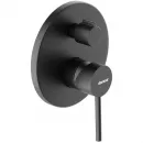 Душевой комплект Damixa Scandinavian Pure 936510300 со смесителем, 250 мм, черный матовый