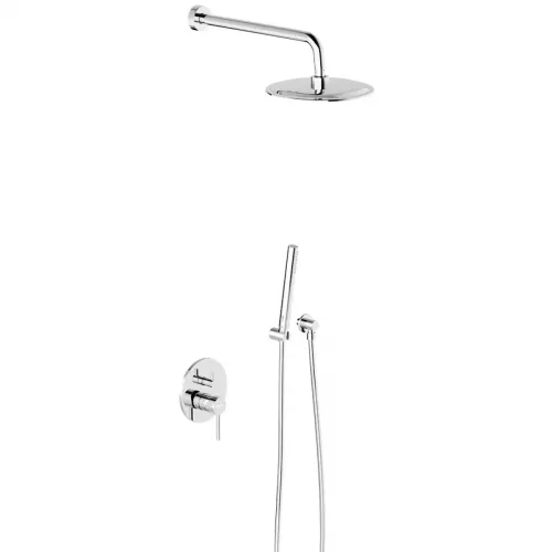 Душевой комплект Damixa Scandinavian Pure 936520000 со смесителем, 250 мм, хром