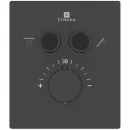 Душевой комплект Vincea Inspire VSFW-3I21MT3MB 300 мм, с термостатом, черный матовый