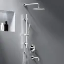 Душевой комплект Damixa Scandinavian Pure 936540000 со смесителем, 250 мм, хром