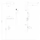 Душевой комплект 555x230 мм Abber Rund AF8753