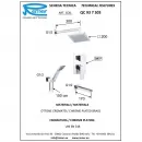 Душевой комплект 200 мм Remer Qubika Cascata QC937S03