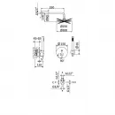 Душевой комплект 300 мм Cezares Leaf LEAF-DSIP-30-01
