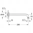 Душевой комплект 180 мм Grohe Eurosmart New 124440