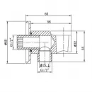 Душевой комплект Vincea Inspire VSFW-3I21MT5GM 250 мм, с термостатом, вороненая сталь
