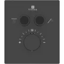 Душевой комплект Vincea Inspire VSFW-3I21MT5MB 250 мм, с термостатом, черный матовый
