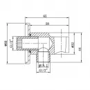 Душевой комплект Vincea Inspire VSFW-3I22MT2GM 300 мм, с термостатом, вороненая сталь