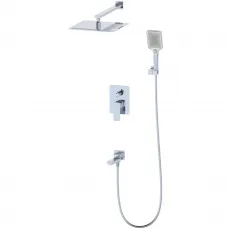 Душевой комплект Wonzon & Woghand Edge WW-88939003-CR 300 мм, со смесителем, хром