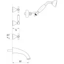 Душевой комплект Migliore Princeton Plus ML.PRP-8018.CR