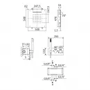 Душевой комплект 500 мм Cezares Leaf LEAF-DSIS-T-50-SR