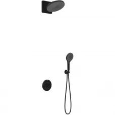 Душевой комплект Vincea Inspire VSFW-3I22MT5MB 250 мм, с термостатом, черный матовый