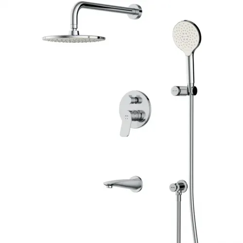 Душевой комплект Am.Pm X-Joy FB85A3RH10 220 мм, со смесителем, хром