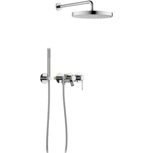 Душевой комплект Timo Saona SX-2348/00SM 300 мм, со смесителем, хром