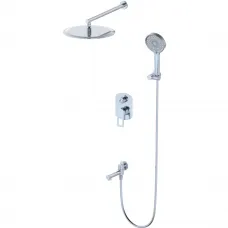 Душевой комплект Wonzon & Woghand Frame WW-88939010-CR 300 мм, со смесителем, хром