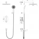 Душевой комплект Wonzon & Woghand Frame WW-88939010-CR 300 мм, со смесителем, хром