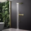 Душевой комплект Timo Saona SX-2350/17SM 230 мм, с термостатом, золотой матовый