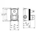Душевой комплект 400 мм Timo Selene SX-2039/03SM
