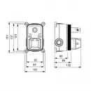 Душевой комплект 260x188 мм Timo Torne SX-4399/03SM