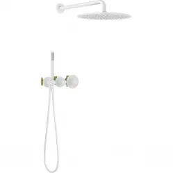 Душевой комплект Timo Saona SX-2359/16SM 300 мм, с термостатом, белый матовый