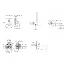 Душевой комплект 152 мм Grohe Eurocube 119696