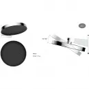 Душевой комплект Vincea Inspire VSFW-3I22MT3RGM 300 мм, с термостатом, вороненая сталь