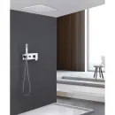 Душевой комплект Abber Daheim AF8221 400 мм, со смесителем, хром