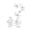 Душевой комплект 158 мм Grohe Get Vitalio Start 25220001