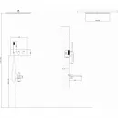 Душевой комплект Abber Daheim AF8254W 500 мм, с термостатом, белый матовый