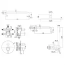 Душевой комплект 225 мм Paffoni Light KITLIG019BO141
