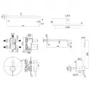 Душевой комплект 225 мм Paffoni Light KITLIG019CR046