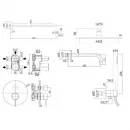 Душевой комплект 225 мм Paffoni Light KITLIG019CR141