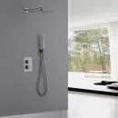 Душевой комплект Abber Daheim AF8251NG 250 мм, с термостатом, никель