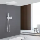 Душевой комплект Abber Daheim AF8255W 500 мм, с термостатом, белый матовый
