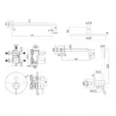 Душевой комплект 225 мм Paffoni Light KITLIG019NO141