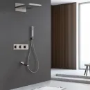 Душевой комплект Abber Daheim AF8253SP 230 мм, с термостатом, сатин