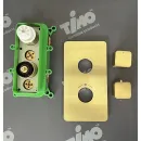 Душевой комплект Timo Petruma SX-5019/17SM 500 мм, с термостатом, золотой матовый