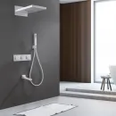 Душевой комплект Abber Daheim AF8253W 230 мм, с термостатом, белый матовый