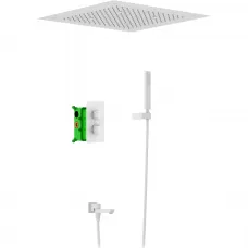 Душевой комплект Timo Petruma SX-5019/16SM 500 мм, с термостатом, белый матовый