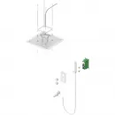 Душевой комплект Timo Petruma SX-5019/16SM 500 мм, с термостатом, белый матовый