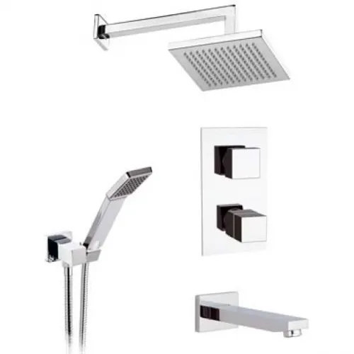 Душевой комплект 200 мм Remer Qubika QT937S03