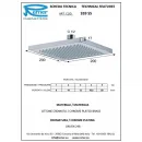Душевой комплект 200 мм Remer Qubika Cascata QTC937S03